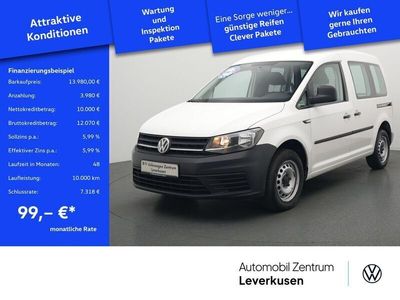 Usata VW Caddy 102 CV (75 kW) 2018 Bianco Monovolume