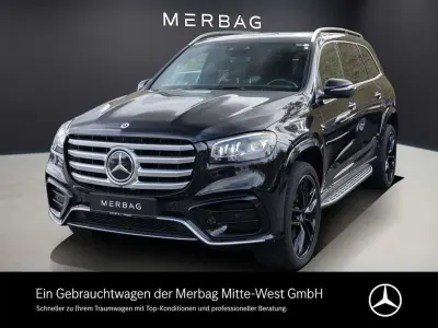 Gebraucht Mercedes GLS450 AMG line 381 PS (280 kW) 2024 Metalliclack obsidianschwarz SUV