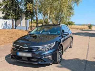 Gebraucht Kia Optima Hybrid Spirit 205 PS (150 kW) 2021 Blau Limousine
