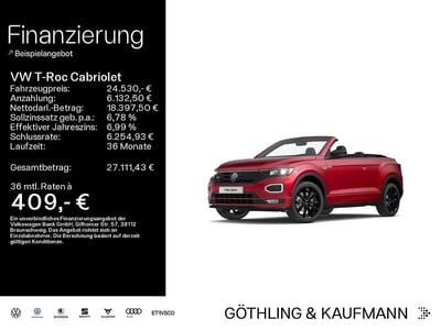 Gebraucht VW T-Roc Cabriolet R-line 150 PS (110 kW) 2022 Rot Cabrio