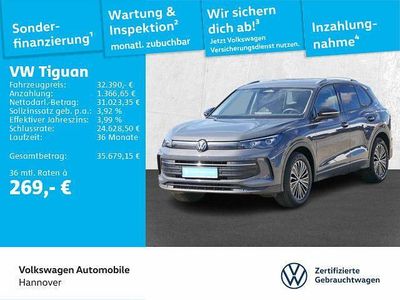 Gebraucht VW Tiguan Goal 131 PS (96 kW) 2025 Delfingrau metallic SUV