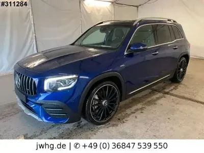 Second-hand Mercedes GLB35 AMG 306 CP (225 kW) 2021 Albastru SUV