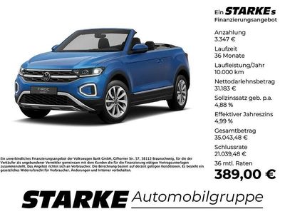 Gebraucht VW T-Roc Cabriolet Style 150 PS (110 kW) 2025 Blau Cabrio