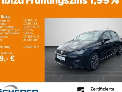 Gebraucht Seat Ibiza Style 116 PS (85 kW) 2024 Midnight schwarz metallic (metallic) Kleinwagen