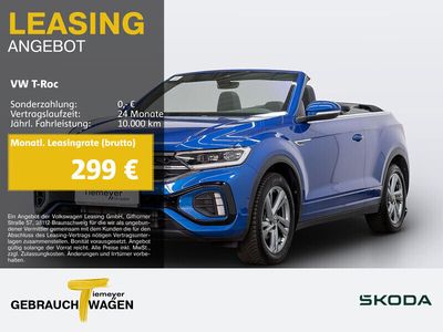 Gebraucht VW T-Roc Cabriolet R-line 150 PS (110 kW) 2023 Blau Cabrio