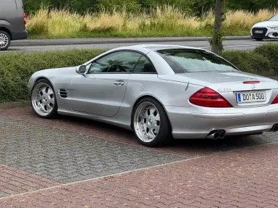 Gebraucht Mercedes SL500 306 PS (225 kW) 2002 Silber Cabrio