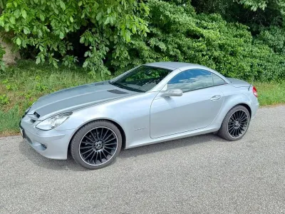 Gebraucht Mercedes SLK200 163 PS (119 kW) 2005 Silber Cabrio