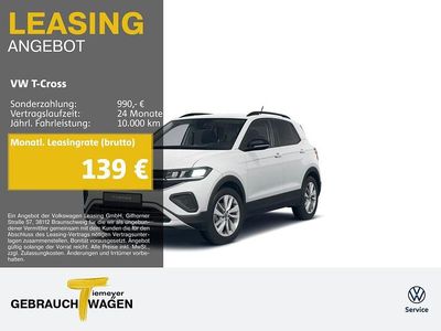 Gebraucht VW T-Cross Goal 95 PS (69 kW) 2025 Weiß SUV
