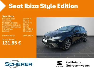 Second-hand Seat Ibiza Style 116 CP (85 kW) 2024 Negru Hatchback