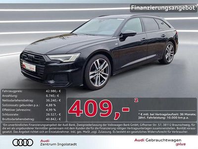 Schwarz metallic Gebraucht 2022 Audi A6 S-Line Kombi | 42.980 € (Teuer)