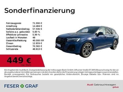Gebraucht Audi Q7 S-Line 340 PS (250 kW) 2025 Ascariblau metallic SUV