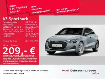 Gebraucht Audi A3 Advanced Plus 116 PS (85 kW) 2025 Pfeilgrau perleffekt Limousine