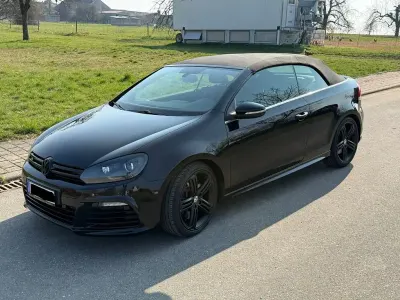 Brugt VW Golf Cabriolet R 265 HK (194 kW) 2013 Sort Cabriolet
