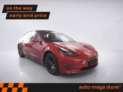 Brugt Tesla Model 3 Performance 392 kW (534 HK) 2022 Rød Sedan