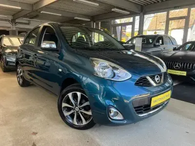 Occasion Nissan Micra Tekna 80 PK (58 kW) 2014 Turkoois Hatchback