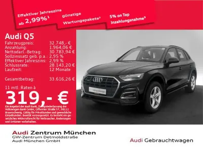 Gebraucht Audi Q5 Basis 204 PS (150 kW) 2024 Brillantschwarz SUV