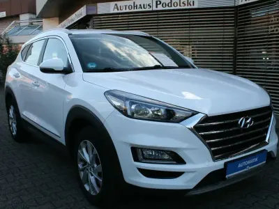 Gebraucht Hyundai Tucson Style 177 PS (130 kW) 2020 Polar white / sol SUV