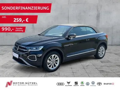 Gebraucht VW T-Roc Cabriolet Style 110 PS (80 kW) 2022 Schwarz Cabrio