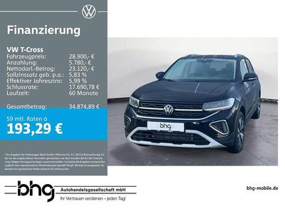 Neu VW T-Cross Style 116 PS (85 kW) 2026 Schwarz SUV