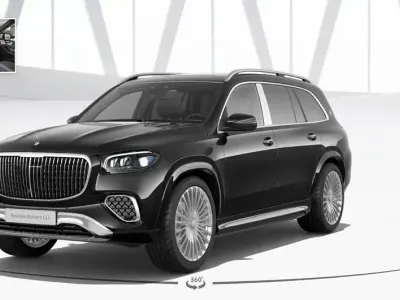 Neu Mercedes GLS600 Maybach 557 PS (409 kW) 2026 Obsidianblack metallic SUV