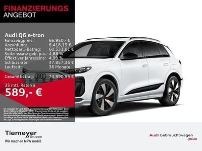 Gebraucht Audi Q6 e-tron S-Line 284 kW (387 PS) 2024 Weiß SUV