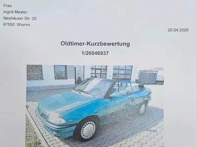 Gebraucht Opel Astra Cabriolet 71 PS (52 kW) 1996 Blau Cabrio