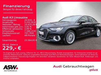 Gebraucht Audi A3 Advanced Plus 110 PS (80 kW) 2021 Mythosschwarz metallic Limousine