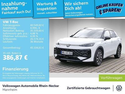 Usata VW T-Roc R-line 150 CV (110 kW) 2025 Bianco SUV
