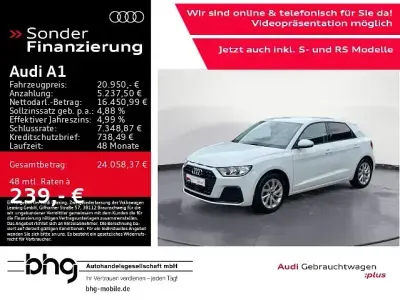 Gebraucht Audi A1 Sportback Advanced Plus 116 PS (85 kW) 2025 Weiß Kleinwagen