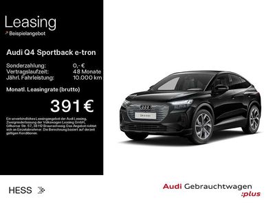 Mythosschwarz metallic Gebraucht 2025 Audi Q4 e-tron S-Line SUV | 44.759 € (Fairer Preis)