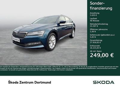 Gebraucht Skoda Superb Style 200 PS (147 kW) 2022 Blau Kombi