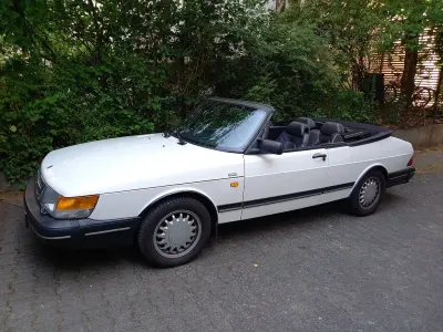 Usata Saab 900 Cabriolet 126 CV (92 kW) 1990 Bianco Cabrio
