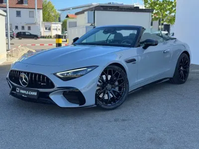 Second-hand Mercedes SL43 AMG Premium Plus 381 CP (280 kW) 2022 Gri Cabrio