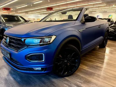 Gebraucht VW T-Roc Cabriolet R-line 150 PS (110 kW) 2021 Blau Cabrio