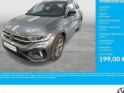 Usado VW T-Roc R-line 110 HP (80 kW) 2023 Cinzento SUV