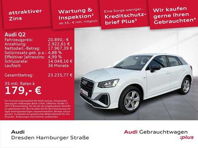 Gebraucht Audi Q2 S-Line 150 PS (110 kW) 2023 Gletscherweiß metallic SUV