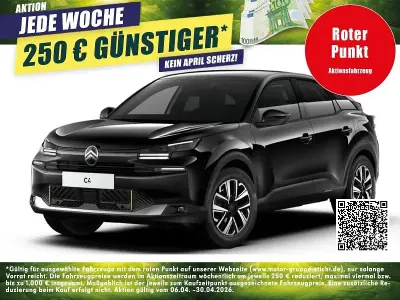 Nouă Citroën C4 145 CP (106 kW) 2026 Negru SUV