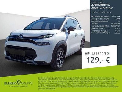 Gebraucht Citroën C3 Aircross Shine 110 PS (80 kW) 2024 Weiß SUV