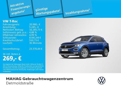 Gebraucht VW T-Roc Sport 150 PS (110 kW) 2022 Blau SUV