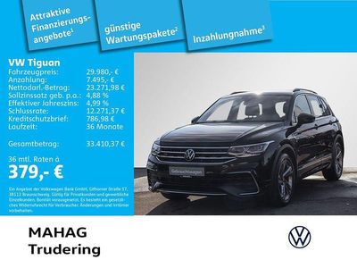 Schwarz Gebraucht 2022 VW Tiguan R-line SUV | 29.980 € (Guter Preis)