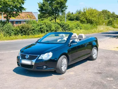 Gebraucht VW Eos 122 PS (89 kW) 2008 Schwarz Cabrio