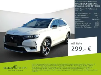 Gebraucht DS Automobiles DS7 Crossback Performance Line Plus 300 PS (220 kW) 2022 Lack weiss perlglänzend/metall SUV