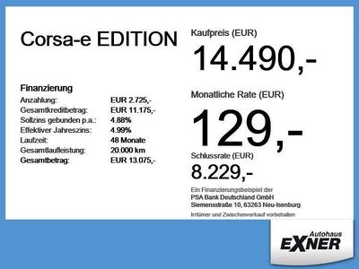 Usata Opel Corsa-e Edition 100 kW (136 CV) 2022 Arancione Utilitaria