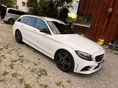 Gebraucht Mercedes C400 AMG line 333 PS (244 kW) 2019 Weiß Kombi