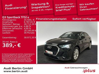 Schwarz Gebraucht 2022 Audi Q3 Sportback Sport SUV | 35.500 € (Fairer Preis)