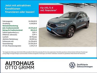 Petroleum blue metallic (metallic) Gebraucht 2025 VW T-Roc Goal SUV | 24.960 € (Fairer Preis)