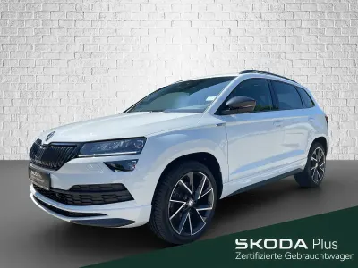 Gebraucht Skoda Karoq SportLine 190 PS (139 kW) 2019 Moonweiß perleffekt SUV