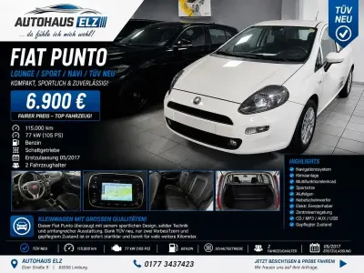 Gebraucht Fiat Punto Lounge 105 PS (77 kW) 2017 Weiß Kleinwagen