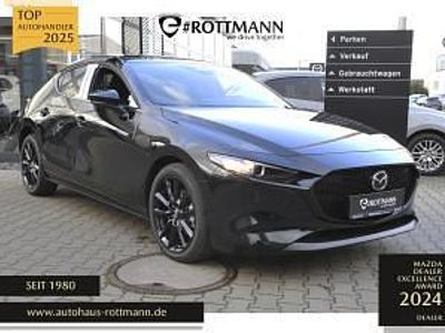 Neu Mazda 3 Homura-Line 140 PS (102 kW) 2025 Schwarz (jet black metallic) Limousine