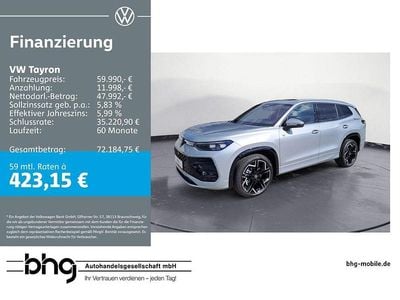 Second-hand VW Tayron R-line 193 CP (141 kW) 2026 Argintiu SUV